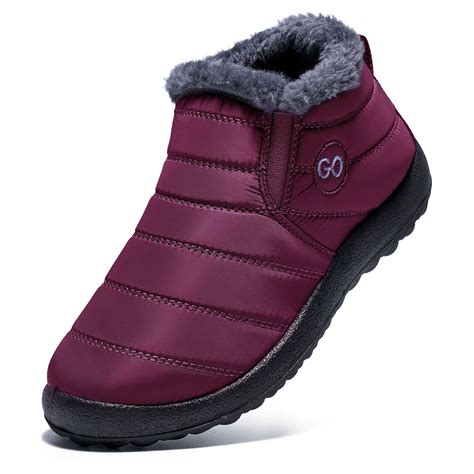 Mifater Winter Snow Boots for Women Warm Plush Lined Ankle Boots ...