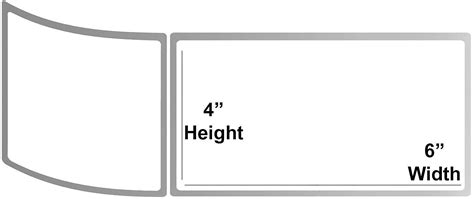 Direct Thermal Sticker Label Roll / Amazon Shipping Label - 4x6 inches