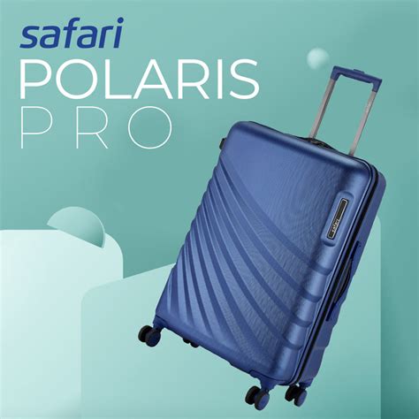 Buy Safari Polaris Pro Hard Luggage Blue Online