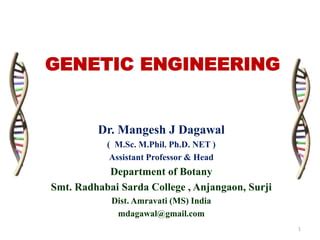 Image result for Genetic Engineering Lecture