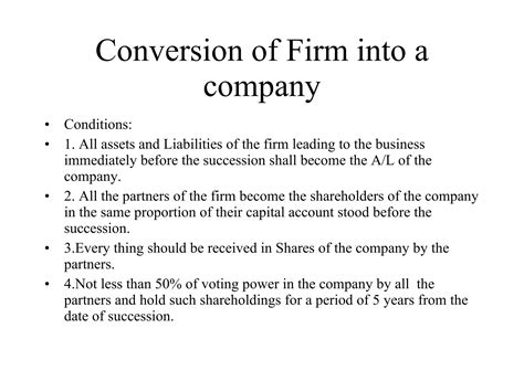 Conversion of sole proprietorship into a company | PPT - conversion of sole proprietorship into company