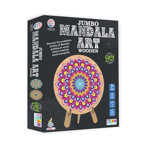 Ratna's Jumbo Mandala Art Wooden – SATYAM STATIONERS