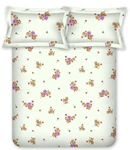 Bombay Dyeing King Size (229cm x 274cm) 180 TC 100% Cotton Bedsheet ...