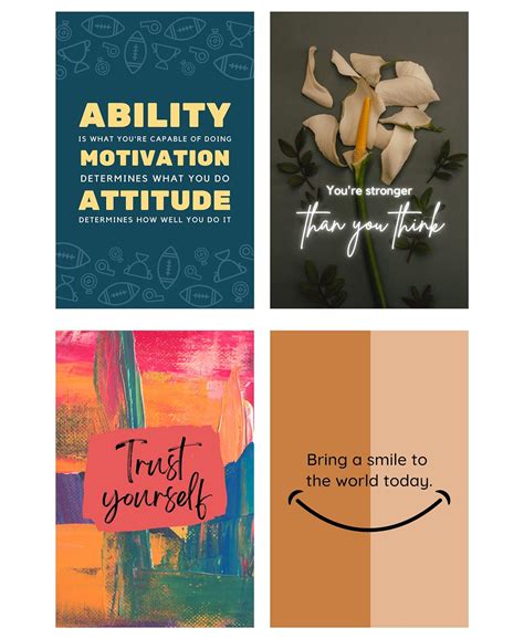 Motivational Quotes Wall Posters for Study Room | Living Room | Office ...