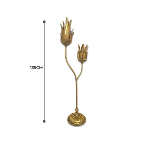 Vintage Double Artichoke Floor Standing Candle Holder – beuniqueleb