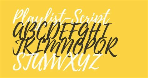 Image result for Playlist Script Font