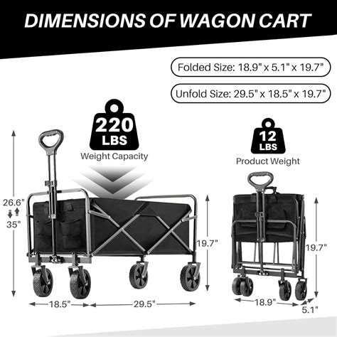 Atilioo Garden Cart, Portable and Collapsible Shopping Wagon India | Ubuy