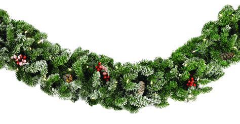 Decorative Garland - Hawthorne Prelit Christmas Garland, Clear Lights