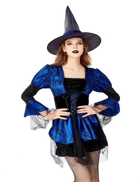 Halloween Costume Wicked Witch Role Play Stage Performance Outfit ...
