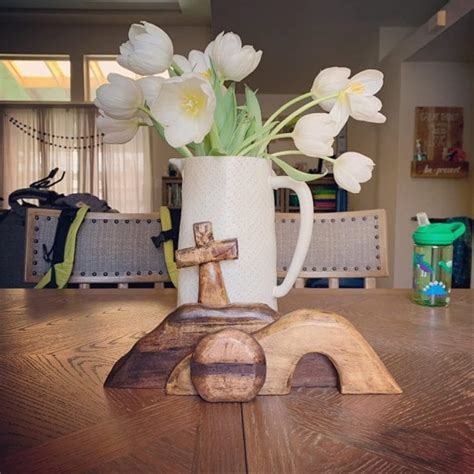 Buy The Empty Tomb Easter Scene and Cross Easter Decorations Religious ...