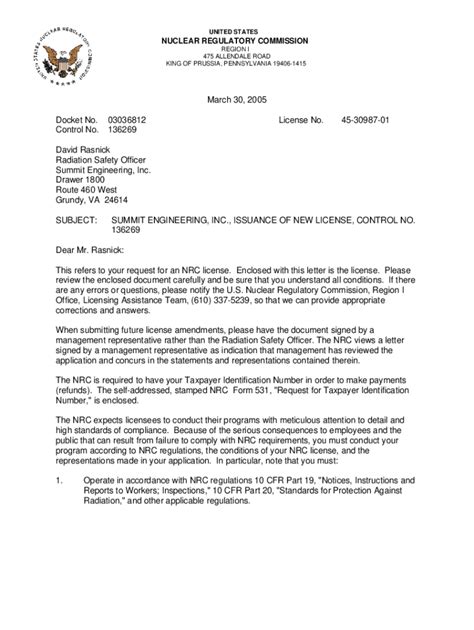 Fillable Online NRC Form 313A (RSO), Radiation Safety Officer or ...