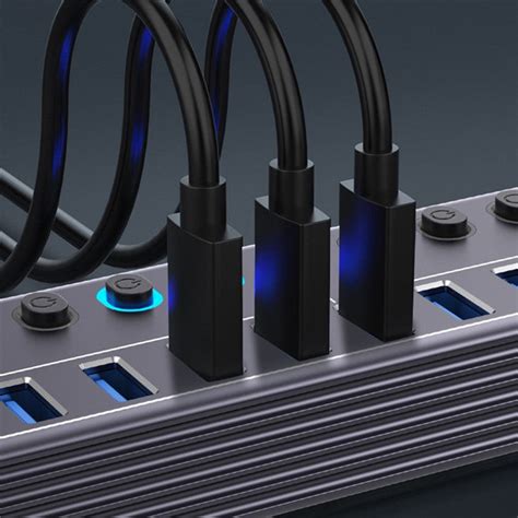U310 10-In-1 USB 3.0 Extension Hub Expander USB Power Charging Station ...