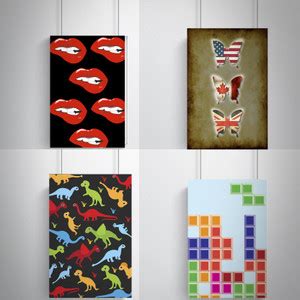 Cool, Trendy, Quirky Posters , Naughty red lips design Add Some ...