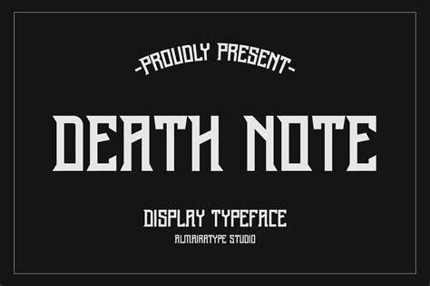 Death Note Font by Almairatype Studio · Creative Fabrica