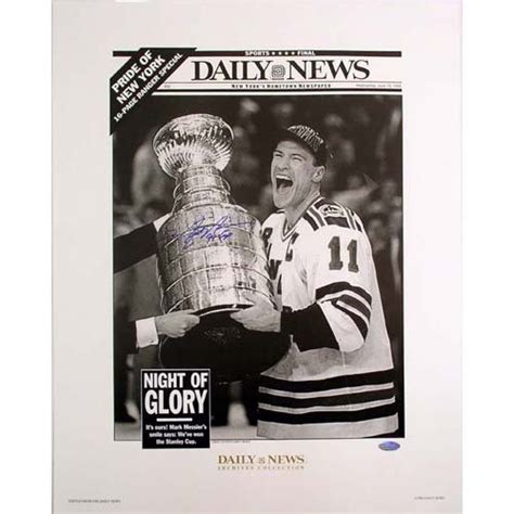 Steiner Sports NHL New York Rangers Mark Messier Replica Daily News ...