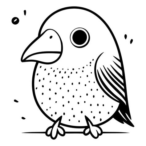 可愛い小さなオオカミ鳥の可愛い漫画のベクトルイラスト | Premium AI生成ベクトル画像