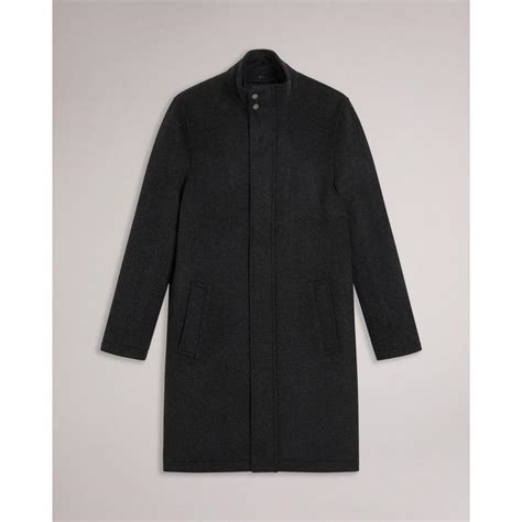 Ted Baker Men's Funnel Neck Overcoat | Sports Direct