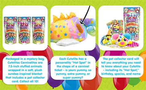 Buy Cutetitos Carnivalitos - Surprise Scented Stuffed Animals ...