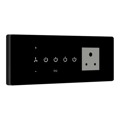 8 Gang (3 Switch + 1 Fan,Plug) IR Remote & Wifi Touch Switch