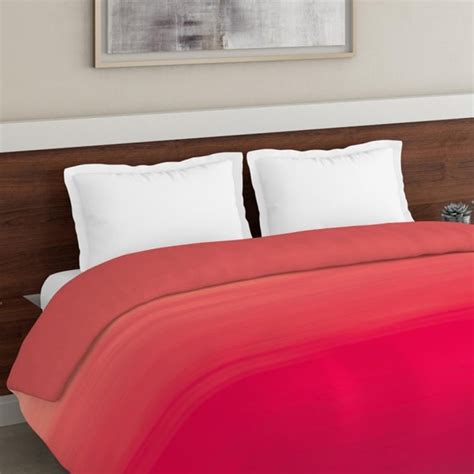 Buy D'DECOR The Creme Red Solid Superior Cotton Soft Double Comforter ...