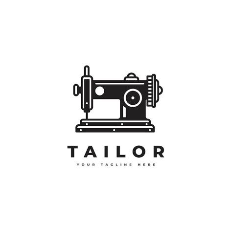 Tailor logo in a simple minimalist style suitable for tailor boutique ...