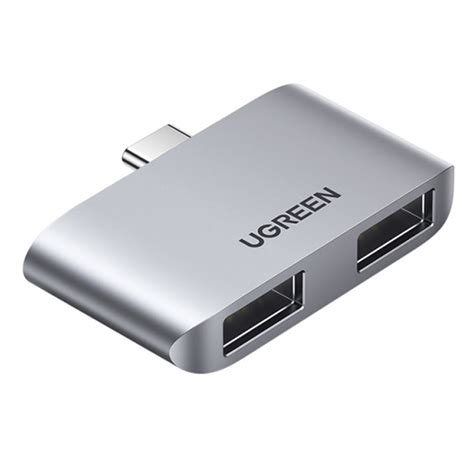 Uniqkart USB Hub Type-C 3.1 to USB 3.0 Dual Port Converter 5Gbps Speed ...