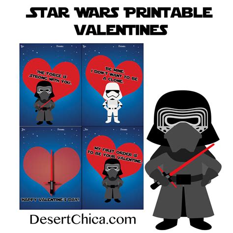 Kylo Ren Valentines Day Cards (For Fans of the Dark Side) - Desert Chica