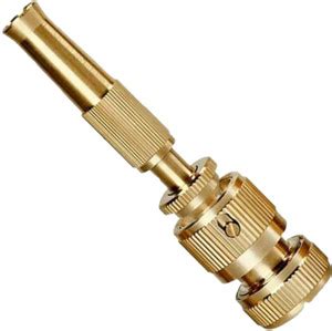 BoldFire Brass Water Spray Gun Nozzle 1/2" Hose Pipe Jet Car ...