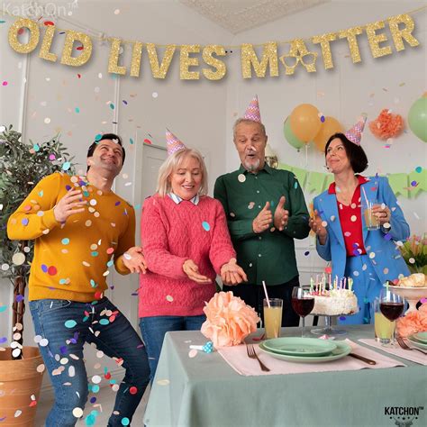 KatchOn, Gold Old Lives Matter Banner - Glitter, 10 India | Ubuy