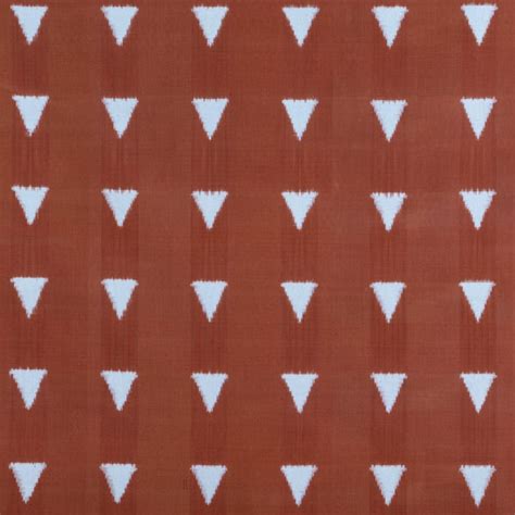 Upholstery Fabric Rust & White - Ikat Cotton 20x20 – Eyaas