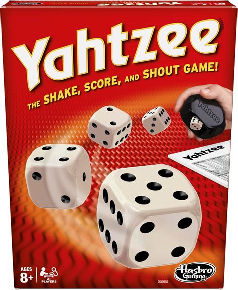 Hasbro Yahtzee Dice-rollin' Battle Game,8 years+, Board Games - Amazon ...