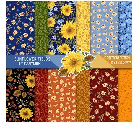 Buy KARTMEN Multiple Pattern Craft Sheets |36 Assorted Sheet Pack ...