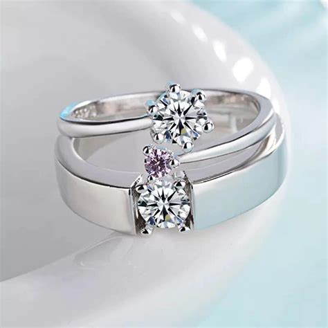 Silver Couple Rings Silver Ring For Couple on Anniversary – Zevrr