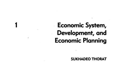 Economic System, Development, and Planning: Insights from Ambedkar's ...