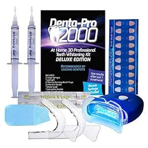 DentaPro 2000 3D Teeth Whitening Kit - Deluxe Addition Includes LED ...