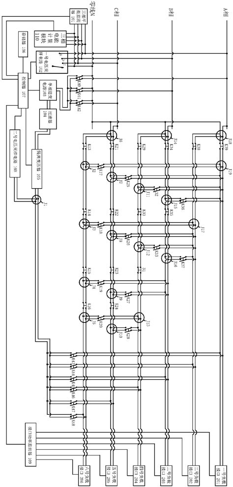 Three-phase four-wire electric energy meter with three-phase balance adjustment - Eureka | Patsnap