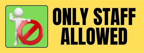 Ira Sign ONLY STAFF ALLOWED Emergency Sign Price in India - Buy Ira ...