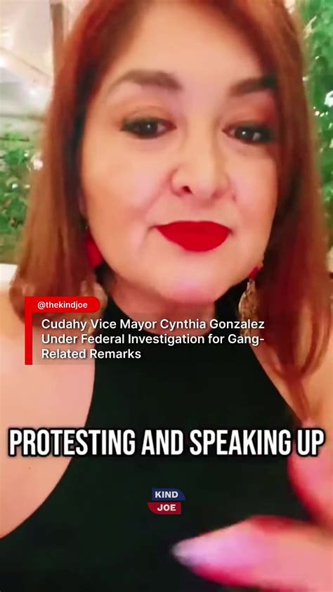 Mayor Cynthia Gonzalez Rallies the Cholos (Gangs) to attack ICE