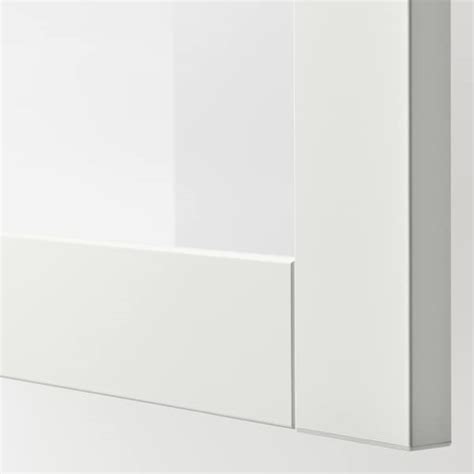 SINDVIK Glass door, white, clear glass, 60x38 cm - IKEA