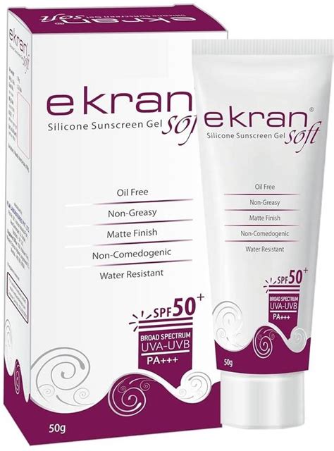 Ekran Sunscreen - SPF 50 PA+++ Soft SPF 50+ Silicone Sunscreen SPF 50 ...