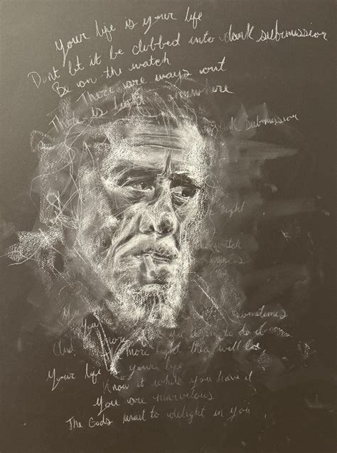 Charles Bukowski "the Laughing Heart" Portrait Drawing Poetry Art - Etsy