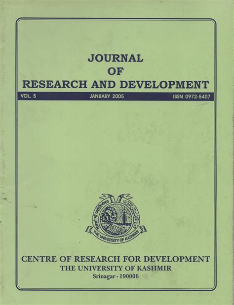Center of Research for Development, University of Kashmir