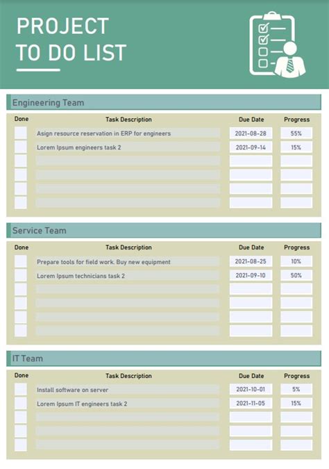 Image result for Checklist Example