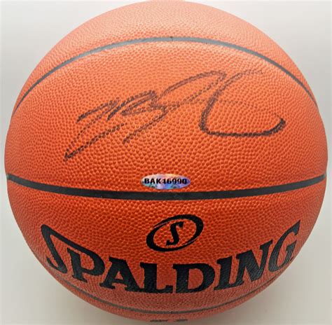 Lot Detail - LeBron James Signed Official Leather NBA Basketball (Upper ...