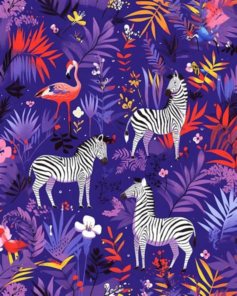 Tropical Animals Pattern 的图像结果