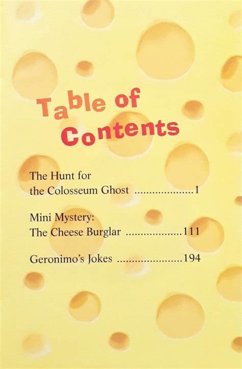 Geronimo Stilton Special Edition The Hunt For The Colosseum Ghost ...