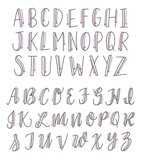 Image result for Hand Lettering Alphabet Script