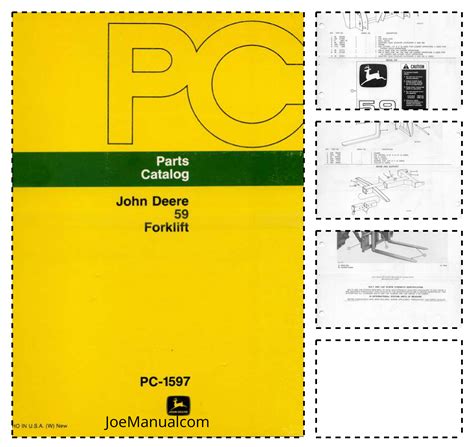 John Deere 59 Fork Lift Parts Catalog