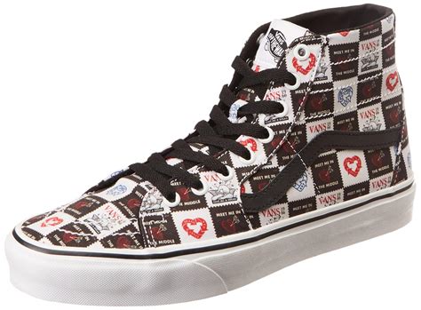 Buy Vans Men (Love Letters) Black/True White Canvas Casual Sneakers ...