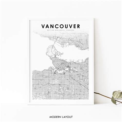 Downtown Vancouver British Columbia Map